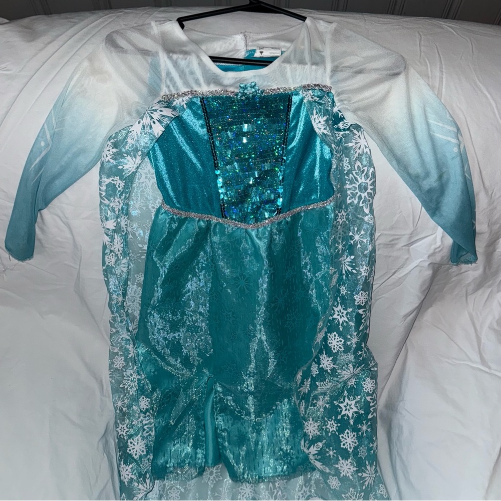 Disney Teal and White Snowflake Dress